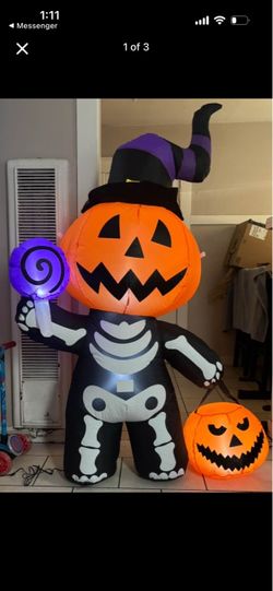 Halloween pumpkin - ghost blow up