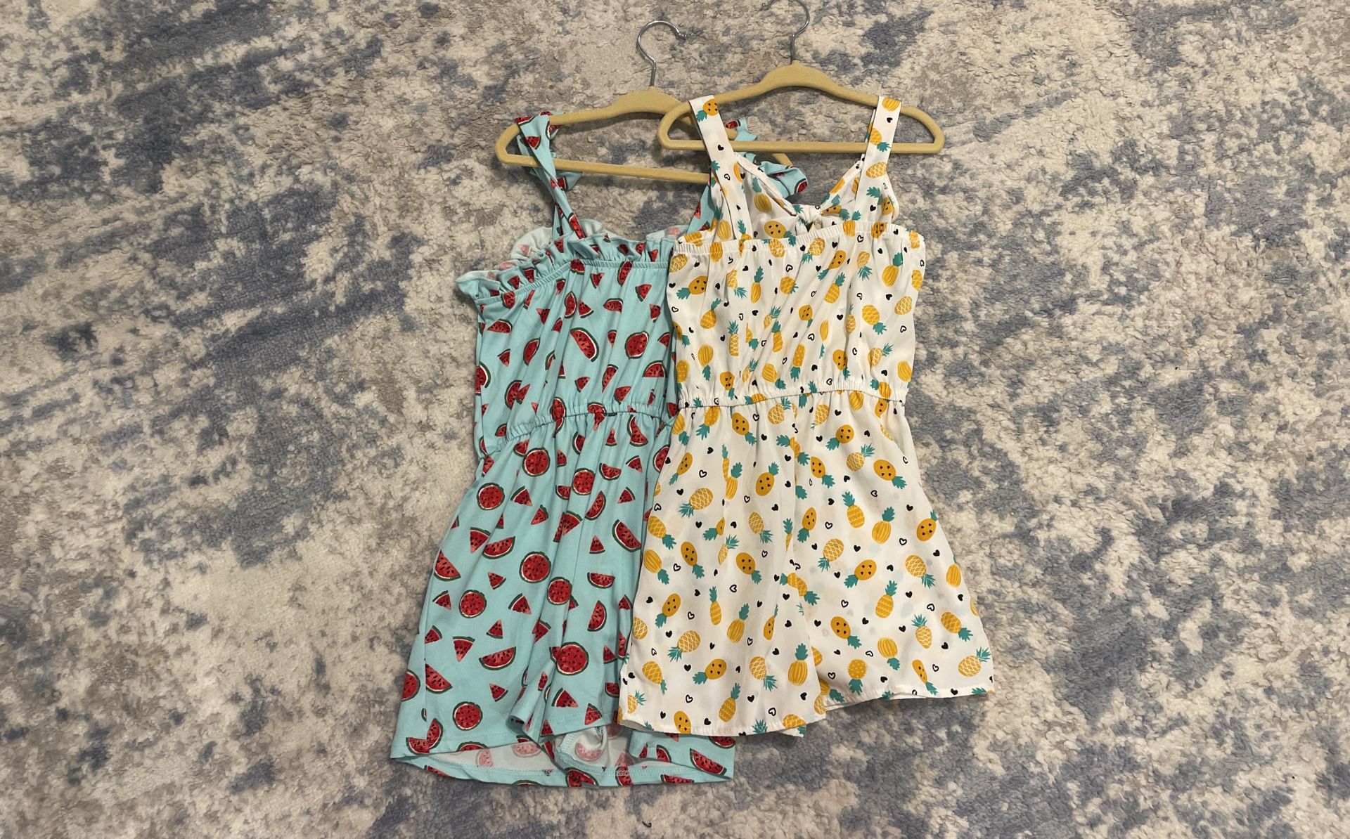 2 New Girls Rompers Size 5