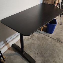 Black IKEA BEKANT Desk