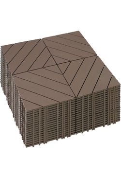 ❤️‍🔥 72 PCS Plastic Interlocking Deck Patio Tiles