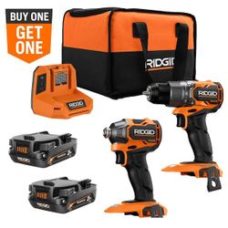 RIDGID 18V Drill and Impact Driver Combo Kit
