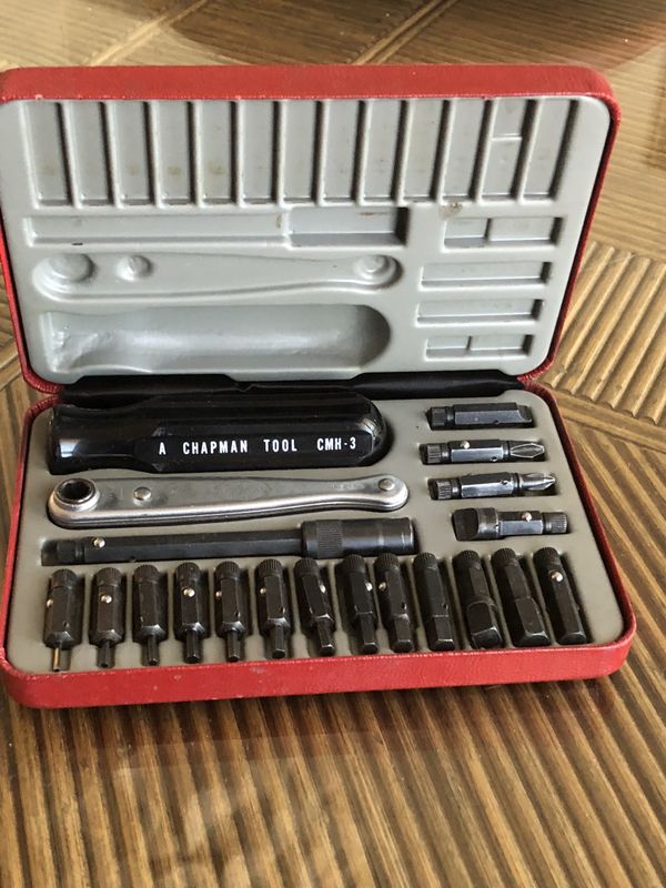 Vintage CHAPMAN MFG.CO. Tool Kit No.6320 Mini Ratchet Screwdriver Bit