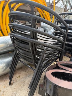 Aluminum chairs set of 8 $300