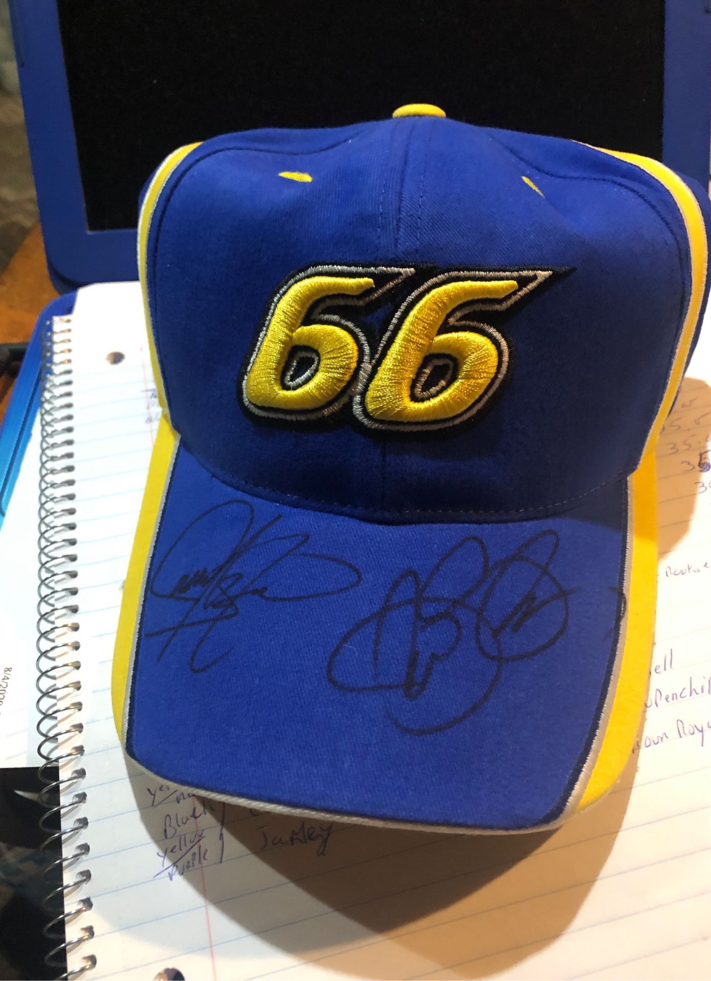 Jeff Green and Robert bootie barker autographed hat