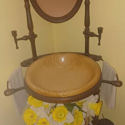 Antique Vanity/Washbowl - $400

