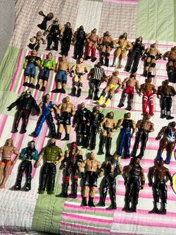 Large Lot of WWE Wrestling Action Figures