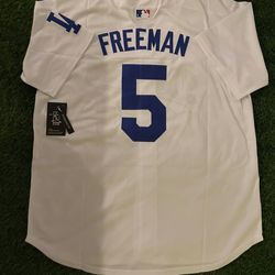 Dodgers freeman white men hersey brand new (XL. 2X, 3X)