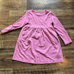 Pink Long Sleeve Girls Dress