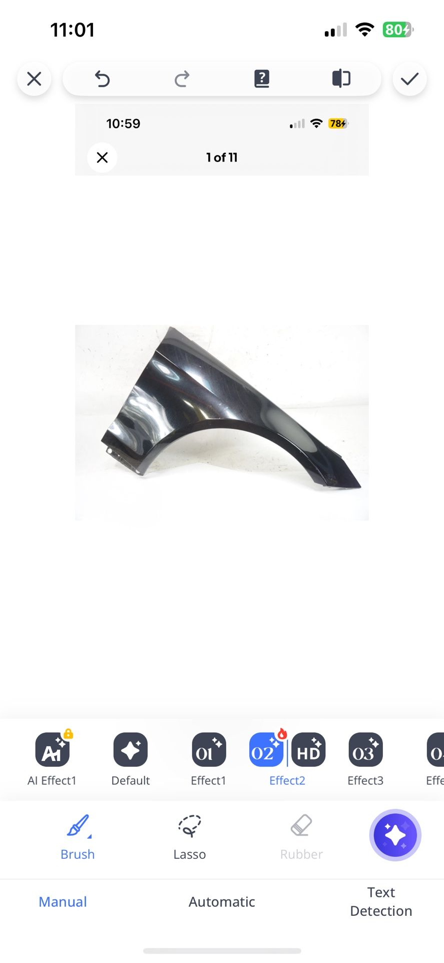 Mercedes-Benz E350 Side Fender 