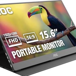 💻 AOC 15.6” Portable Monitor (16T20) – FHD 1080p | IPS | USB-C