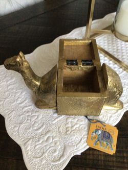 New brass inlay box