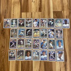 90’s LA Dodgers Topps Near Mint Card Lot