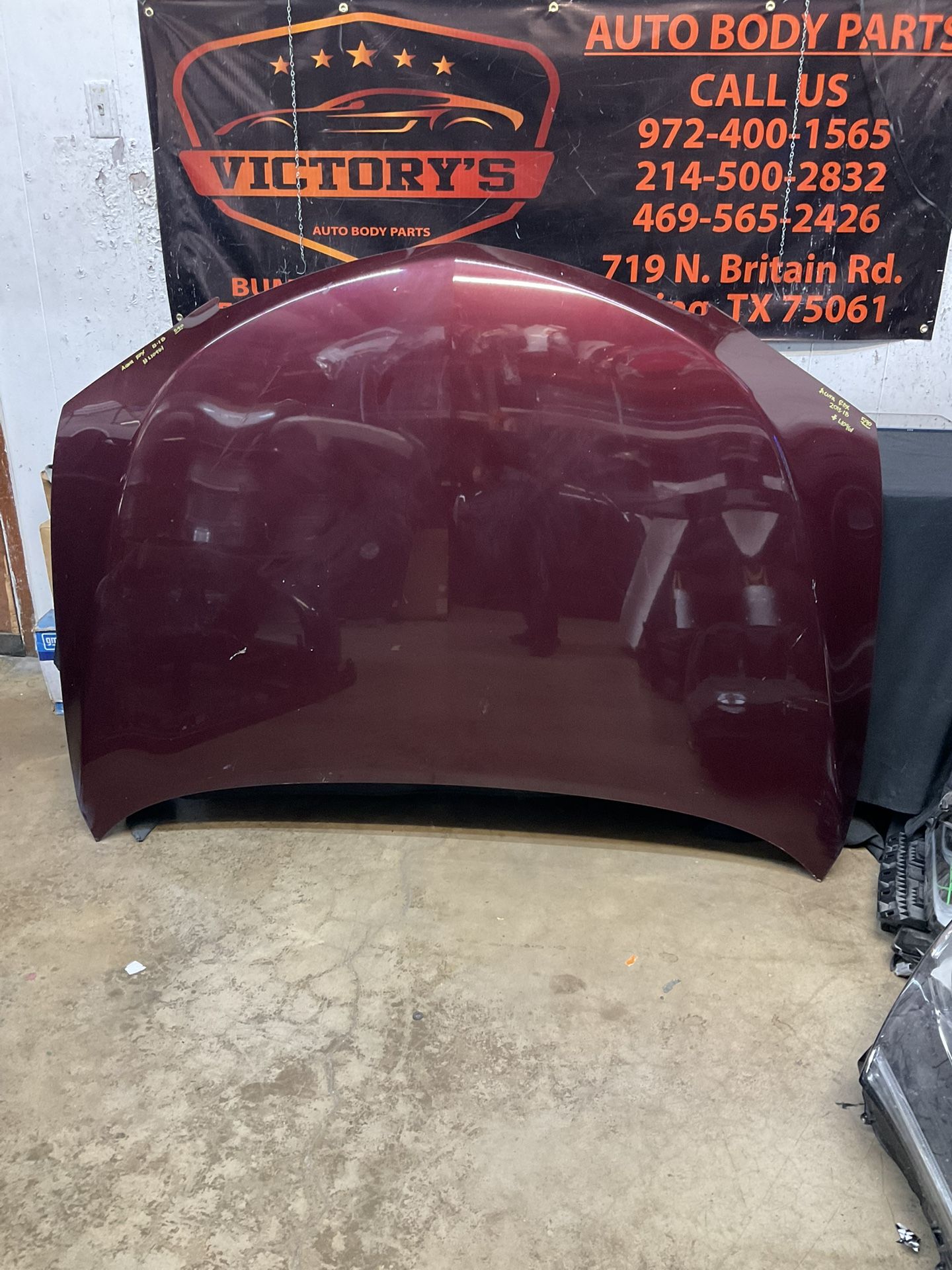 ACURA RDX 2013-2018 HOOD OEM