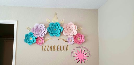 Paper flowers decoration