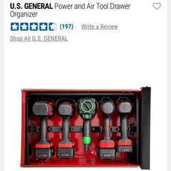 Us General Power In Air Tool Drawer Organizer