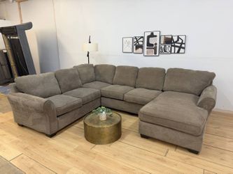 Taupe 4-Piece Sectional Couch by Ashley