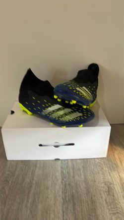 Adidas predators freak+ SG black blue yellow size 11