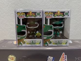 Green Ranger Funko Pops (Regular and Metallic)