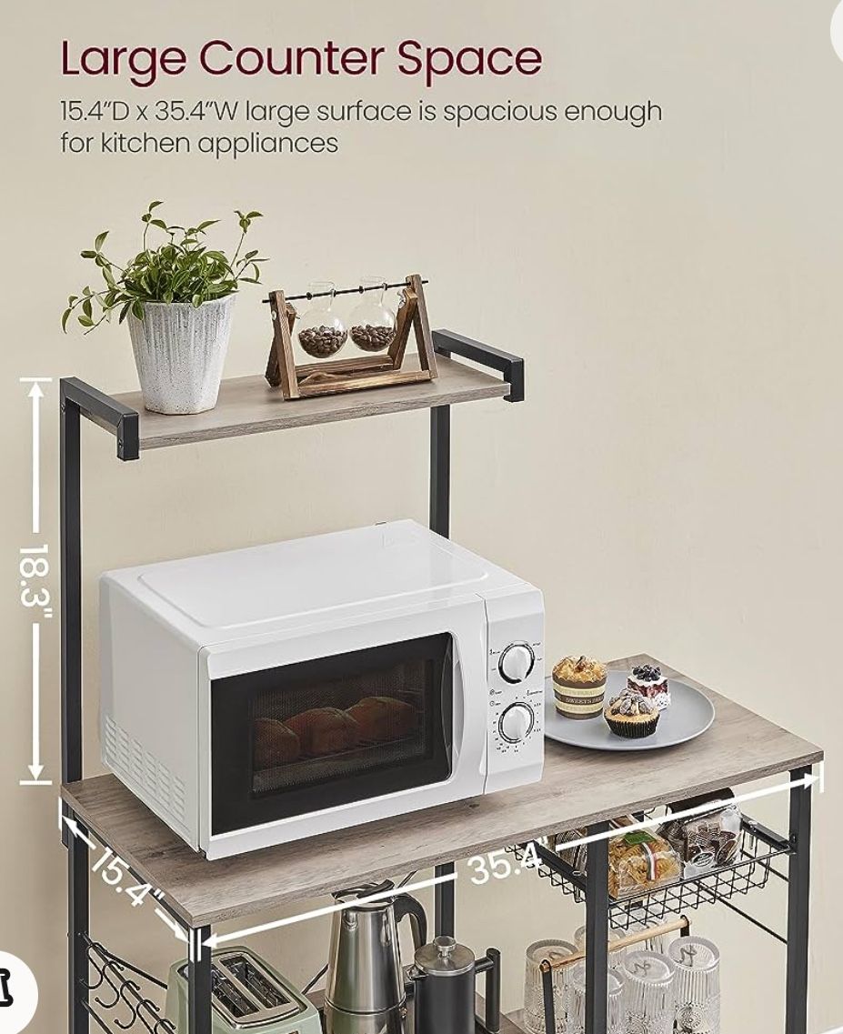 Bakers Rack/ Microwave Stand