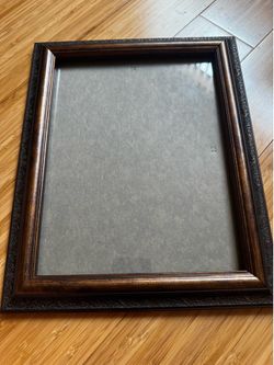 Large Ornate Picture Frame – Dark Walnut & Bronze Tone | 8x10 | Glass
