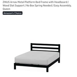 Black Metal Bed Frame &  Headboard