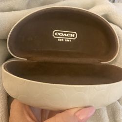 Hardcover Coach Eyeglass Case 