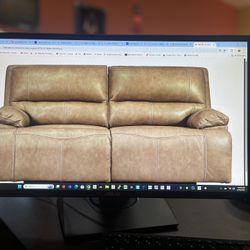 Leather Reclining Sofa