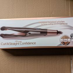 Hair 2 In 1 Curling And Straightening Plates
