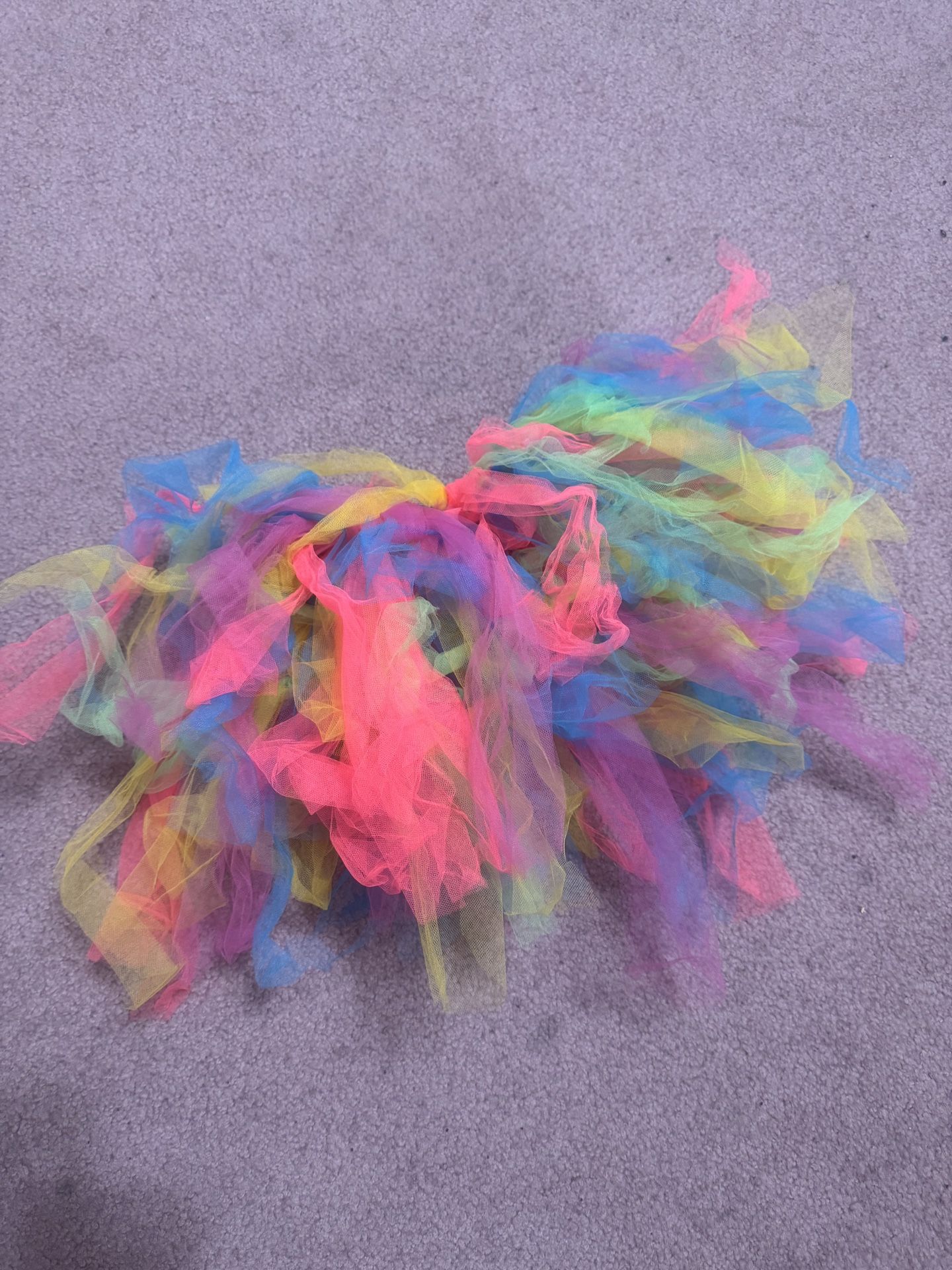 Rainbow Tutu Skirt Costume Clown 