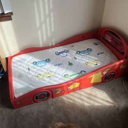 Toddler Bed Frame And Brand New Mattress 