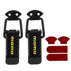 Brand New Universal Momo Carbon Fiber Car Bumper Trunk Fender Hatch Lids Quick Release Fastener
