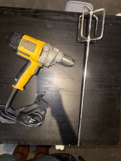 DeWalt DW130V 1/2" Heavy Duty Power Drill & Steel Mud Mixing Paddle