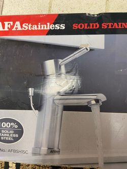 Modern Chrome Sink Hardware 