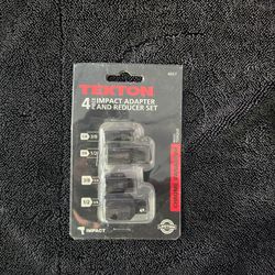 Brand New Tekton 4-Pc Impact Adapter & Reducer Set