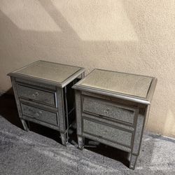 Pottery Barn Park Mirrored Nightstands – Pair