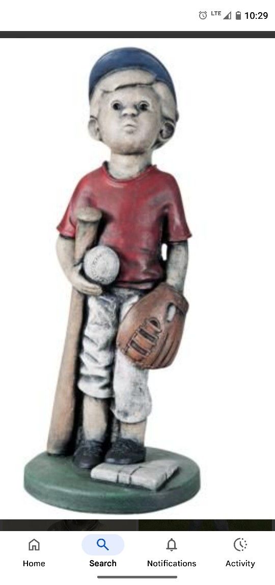 Concrete Statue Baseball