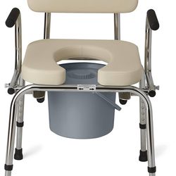 Medline Heavy Duty Padded Bedside Commode (Used)