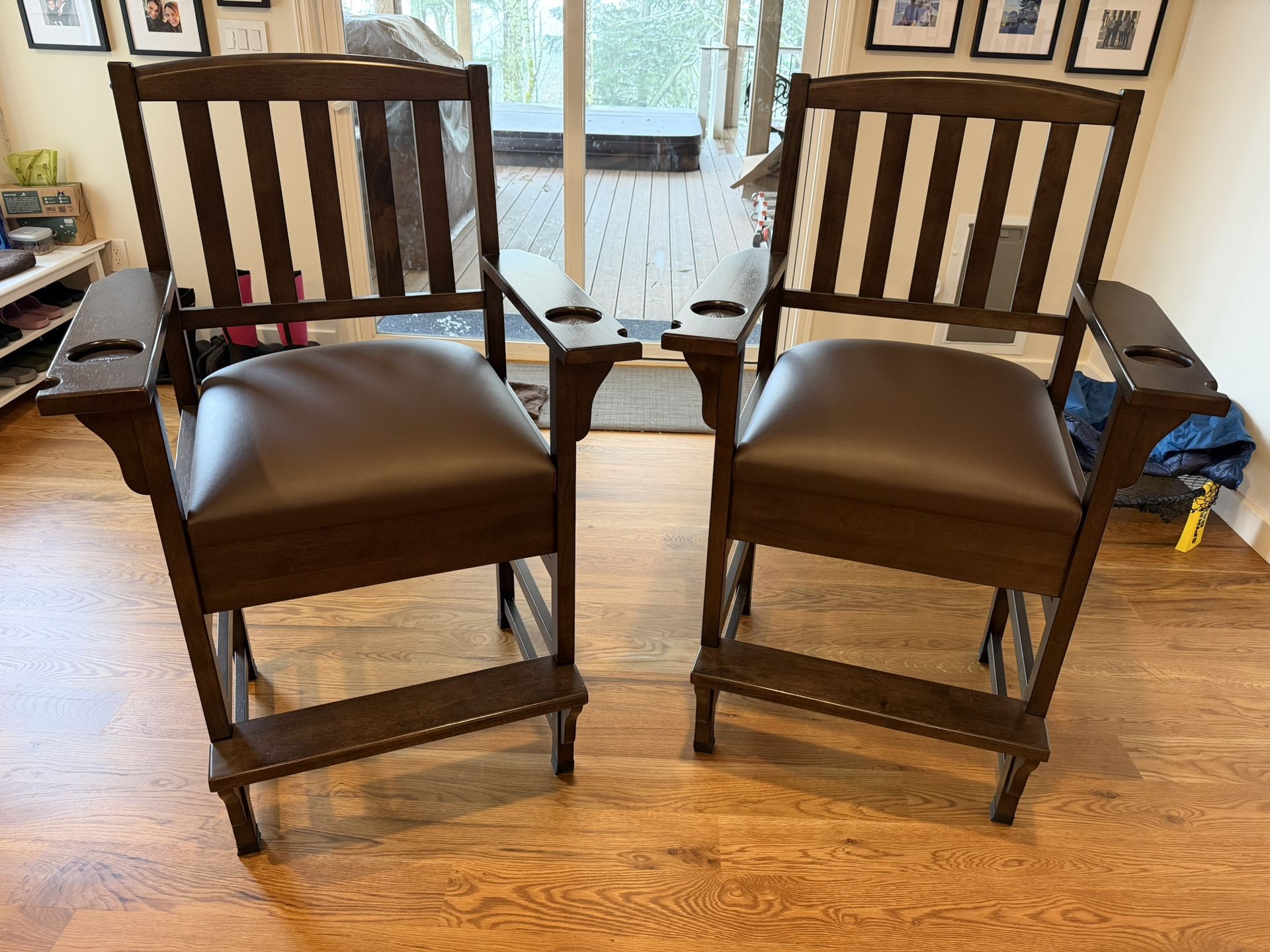 Set of 2 Pool / Bar Game chairs