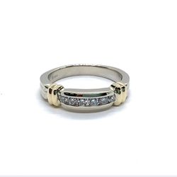 6 Diamond 14K 2Tone Gold Ring EPJ022685