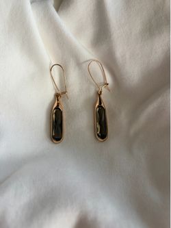 Robert Lee Morris Dangle green earrings