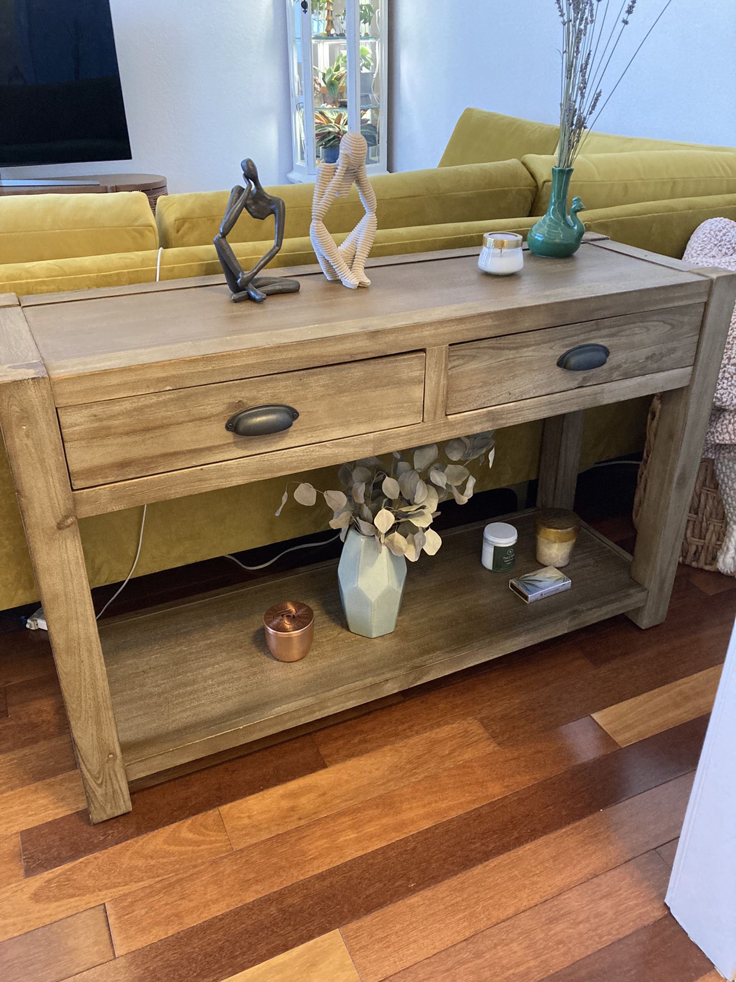 Industrial Solid Wood Console