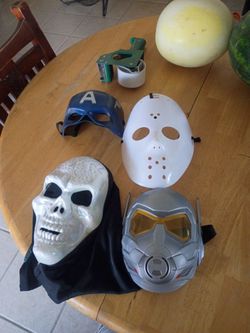 Halloween masks 4 total