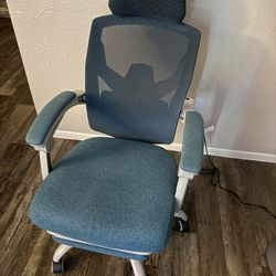 Gaming Chair - Blue Fabric