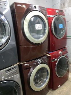 WHIRLPOOL front load washer and matching electric dryer in excellent condition