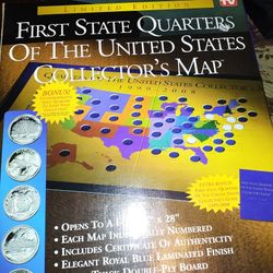 BRAND NEW STATE QUARTERS COLLECTORS MAP NO FLAWS NEW