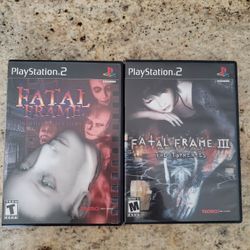Fatal Frame And Fatal Frame 3 PS2