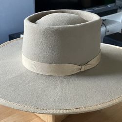 50% Beaver 50x Silverbelly Cowboy Hat Size 21" or 53.3cm or 6 5/8 Stetson Resistol Rands Greeley