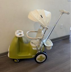 Like New Kids 2-in-1 Rocking Stroller / Push Car - MUMUBOO (Green/White)