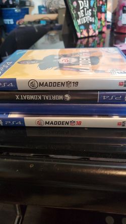 Ps3 and Ps4 games, madden 19 sold