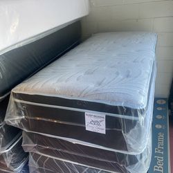🛒Brand New Twin Size Mattress 14” Thick Pillow Top – All Sizes in Stock | Delivery Available for an Additional Fee | Message or Call Today